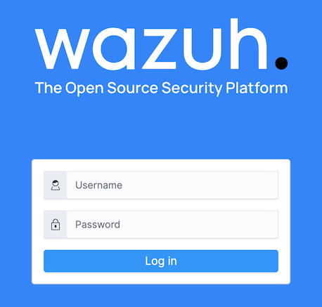 Screenshot of the login page Screenshot of the login page